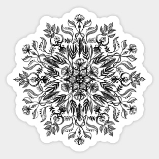 Thrive - Monochrome Mandala Sticker